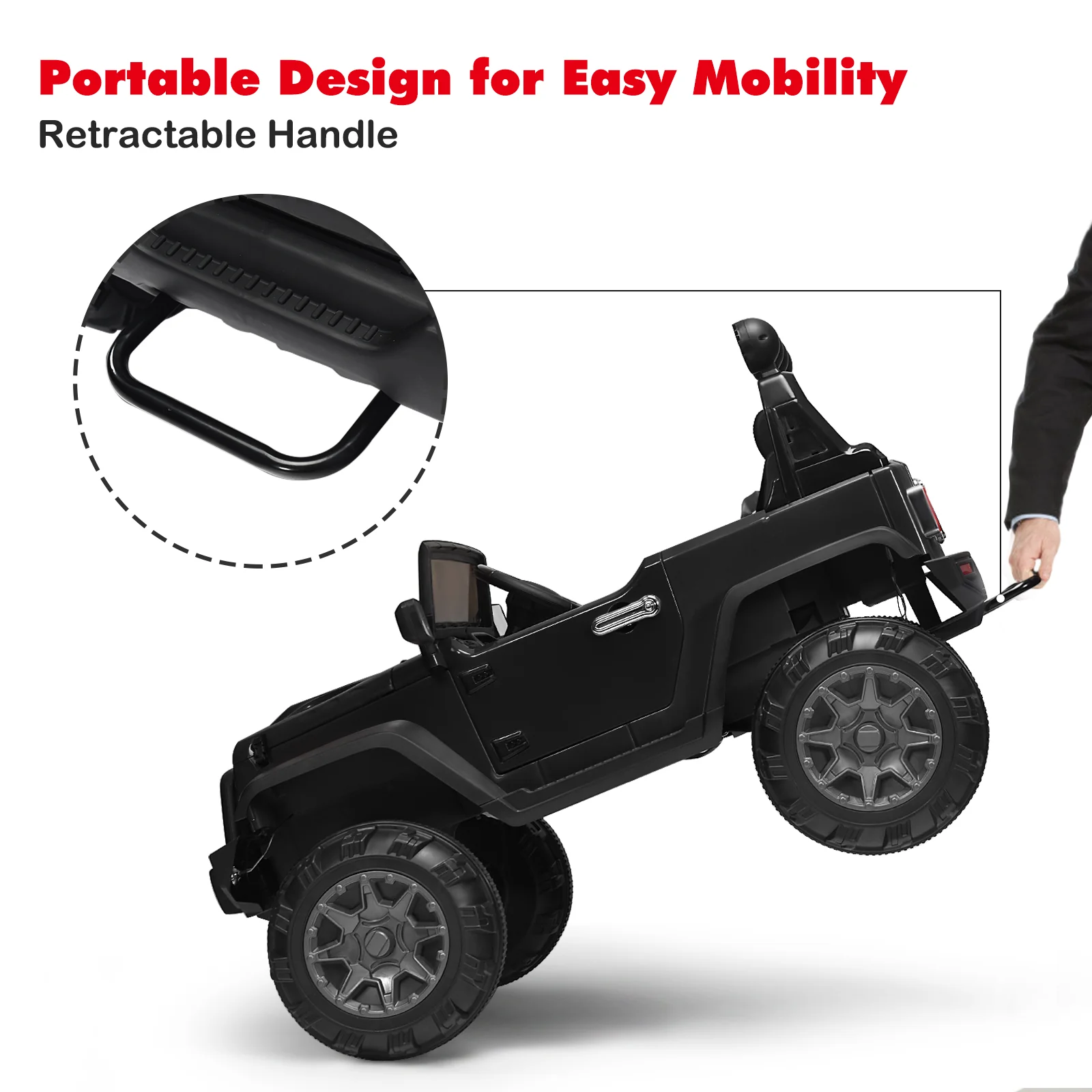 12V Kids Electric Ride-On Truck with 2.4GHz Remote Control - Image 8