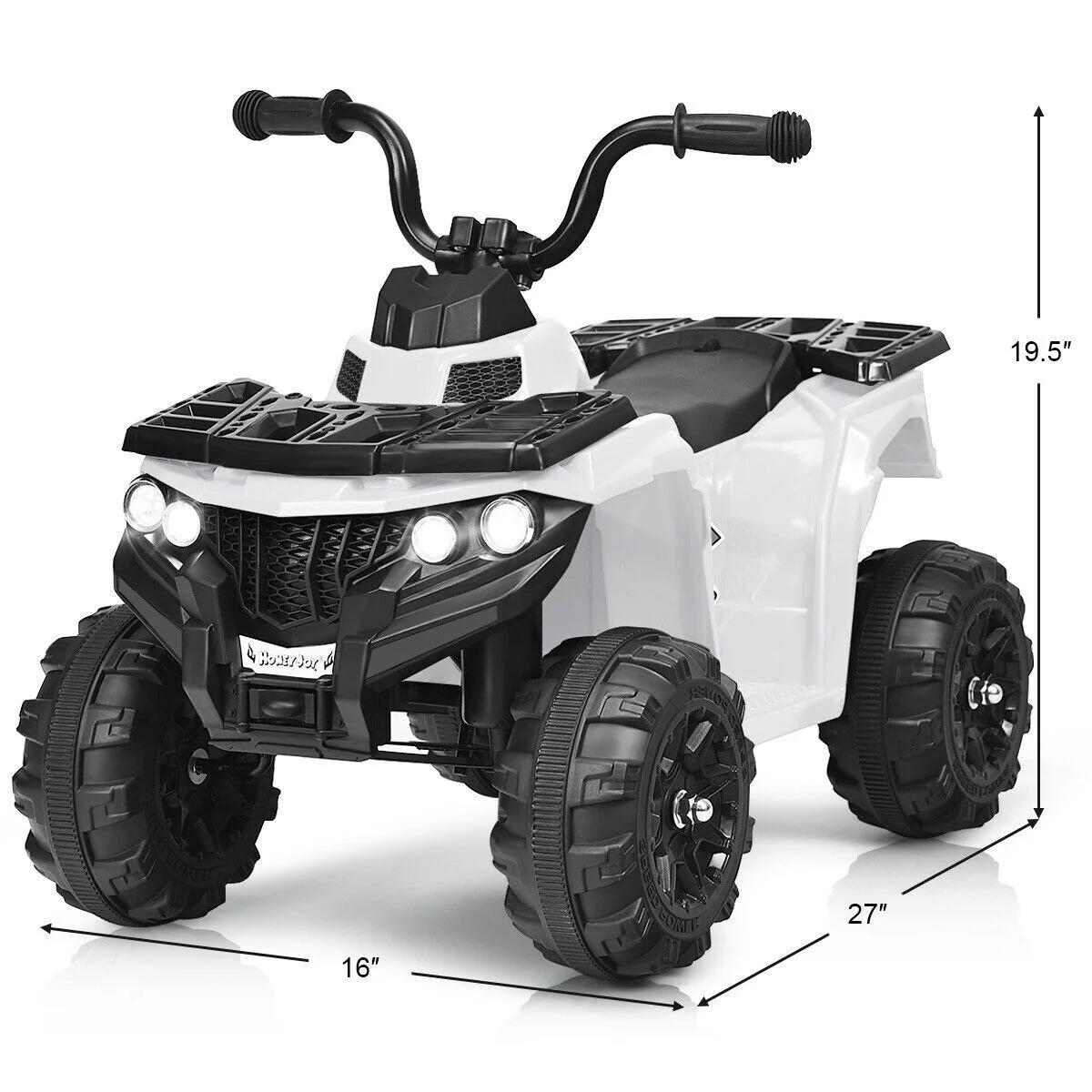 6V Electric Kids Quad ATV Ride-On Toy Car with 4 Wheels and LED Lights - Image 2