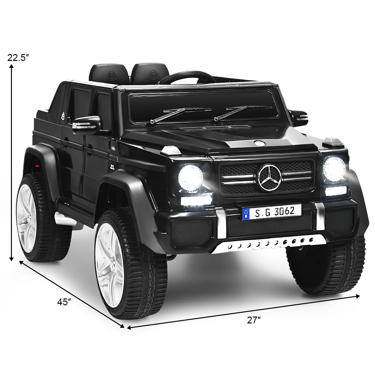 Licensed Mercedes-Benz 12V Electric Battery-Powered Kids RC Ride-On Car - Image 9