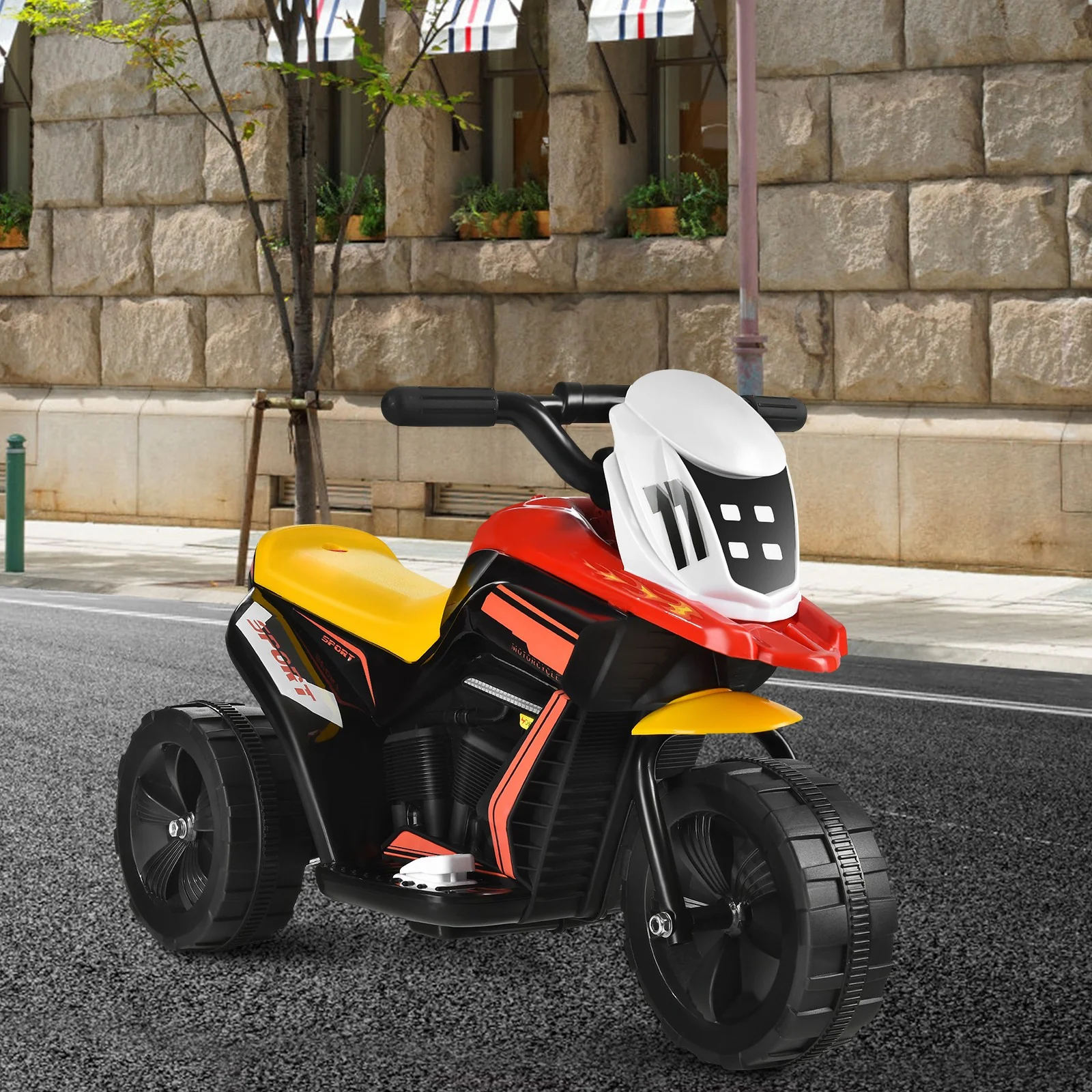 Electric Ride-On 3-Wheel Tricycle Motorcycle Toy for Toddlers - Image 3