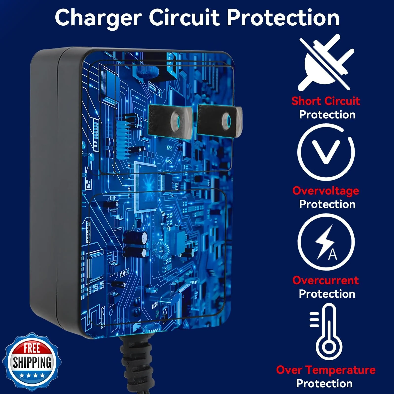 12V Battery Charger for Kids Ride-On Electric Bump Car Toy - Image 4