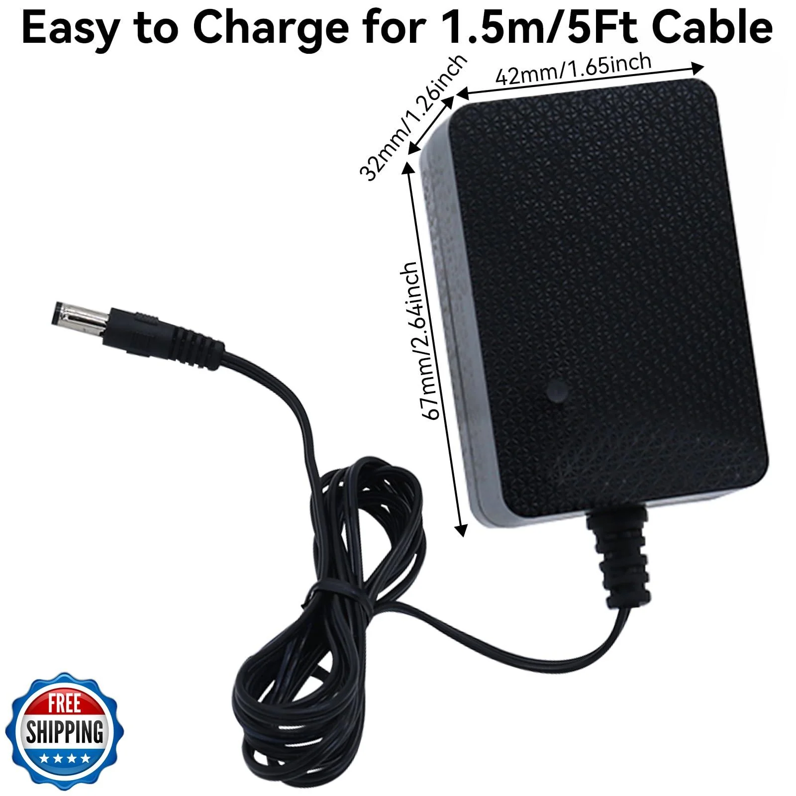 24V Battery Charger for Kids Electric Ride-On Car Toy with 24 Volt Power Bump - Image 5