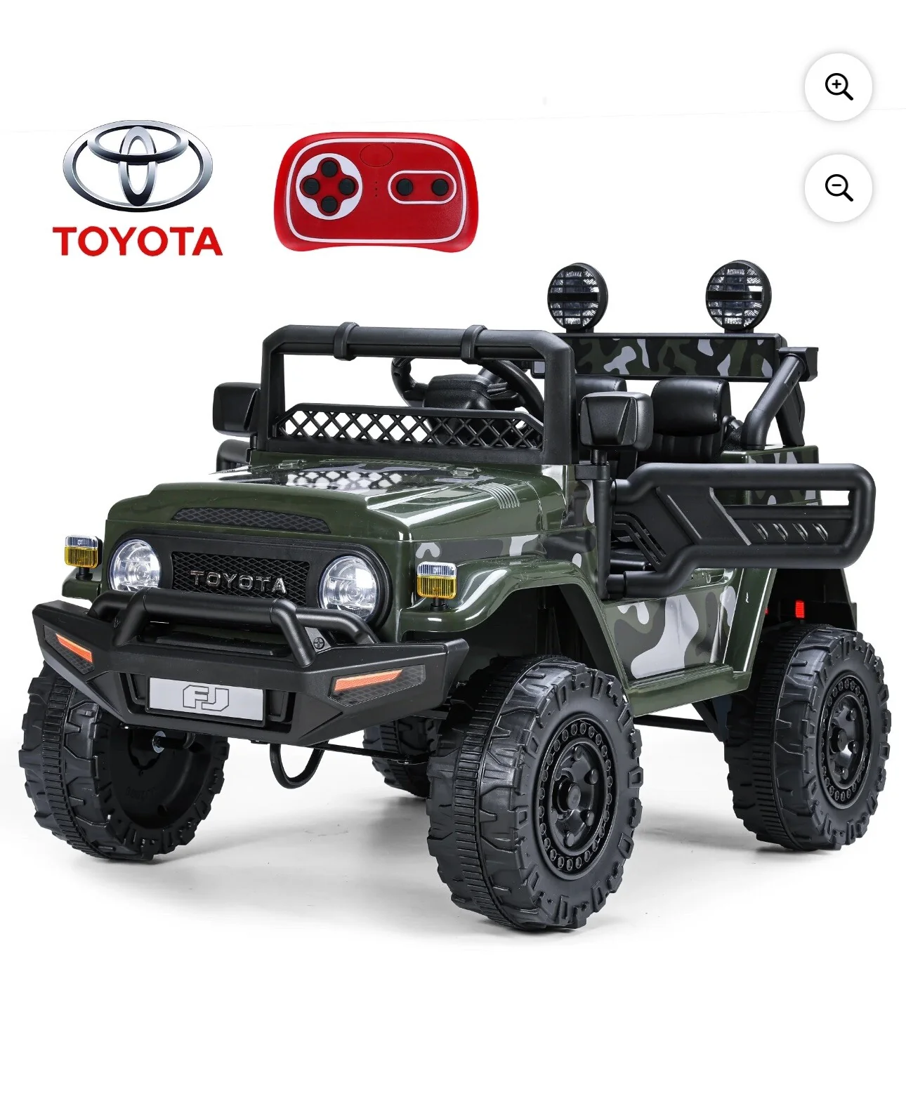 Kids Electric Ride-On FJ Cruiser Truck 12V with 7Ah Battery and Remote Control - Image 11