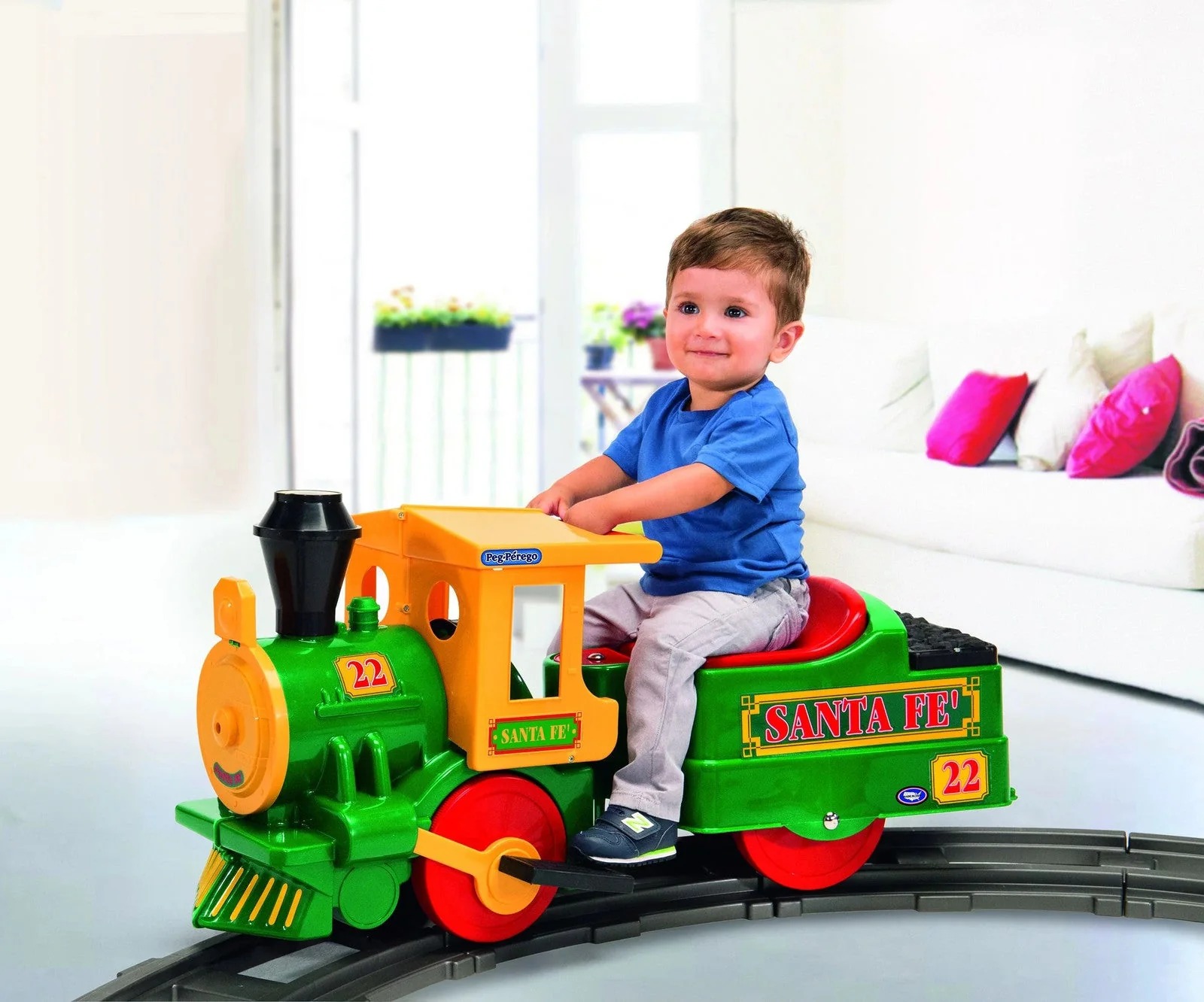 6-Volt Battery-Powered Santa Train Ride-On Toy - Image 4