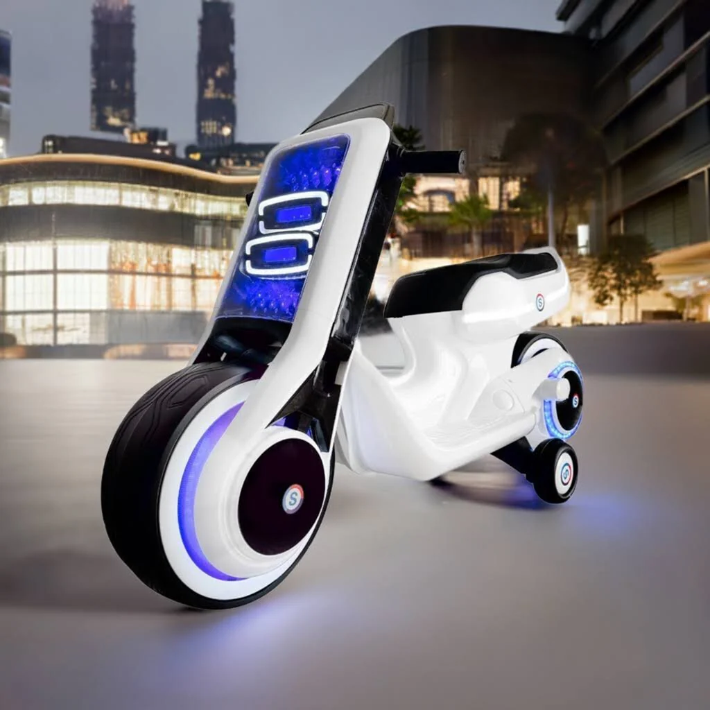 Electric Kids Lightcycle Ride-On Motorcycle Scooter Toy - Image 3