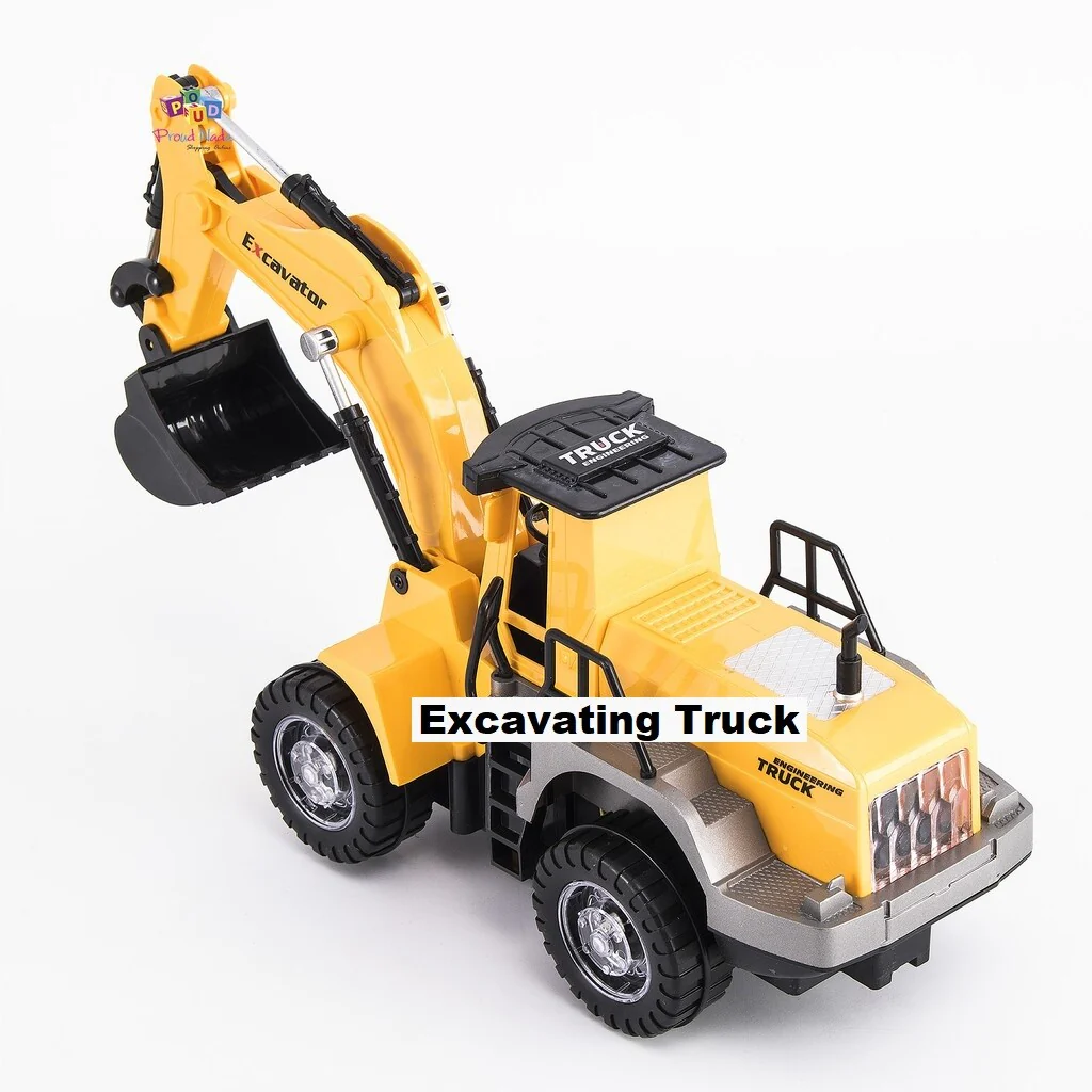 Battery Operated Excavator Truck with Light and Sound Simulation - Image 5