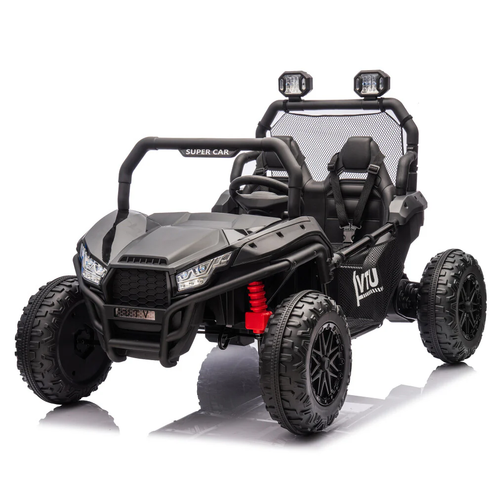 Two-Seater Kids Ride-On with Parental Remote Control, Rear Searchlight, and Bluetooth MP3 for Ages 3+ - Image 3