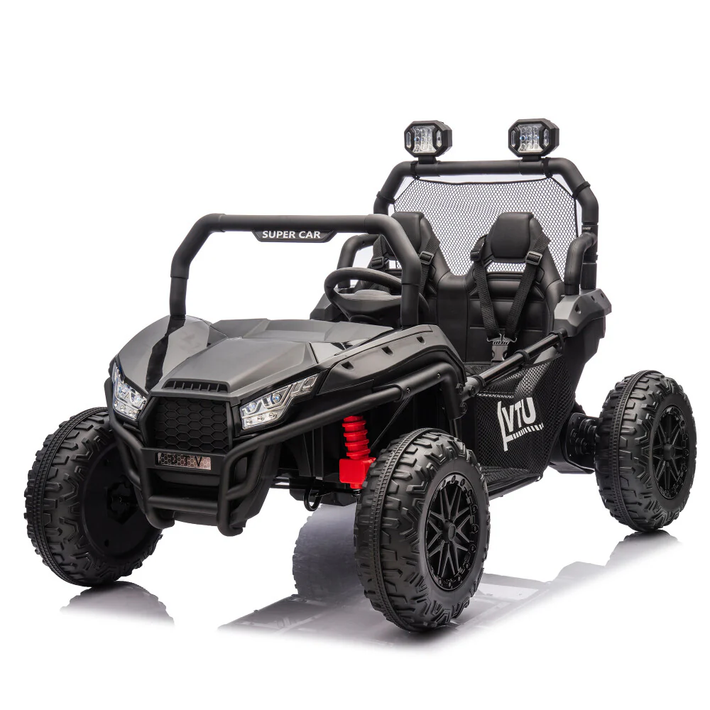 Two-Seater Kids Ride-On with Parental Remote Control, Rear Searchlight, and Bluetooth MP3 for Ages 3+ - Image 4