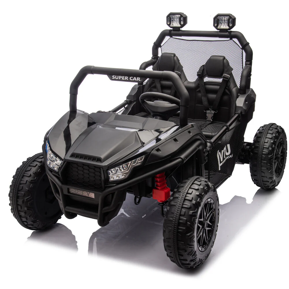 Two-Seater Kids Ride-On with Parental Remote Control, Rear Searchlight, and Bluetooth MP3 for Ages 3+ - Image 6