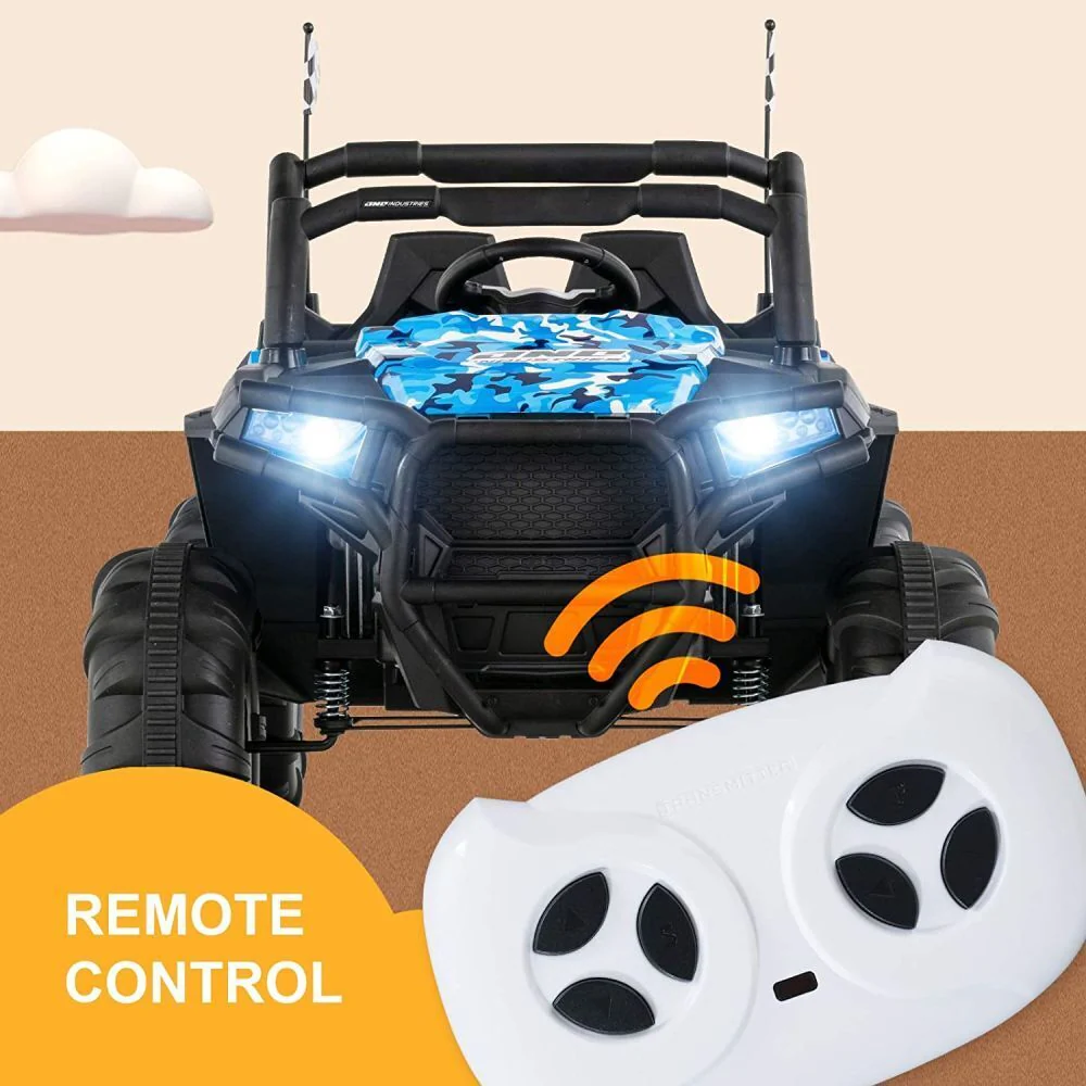 Uenjoy 12V Electric Off-Road UTV Ride-On Car for Two, Realistic Truck Design - Image 2
