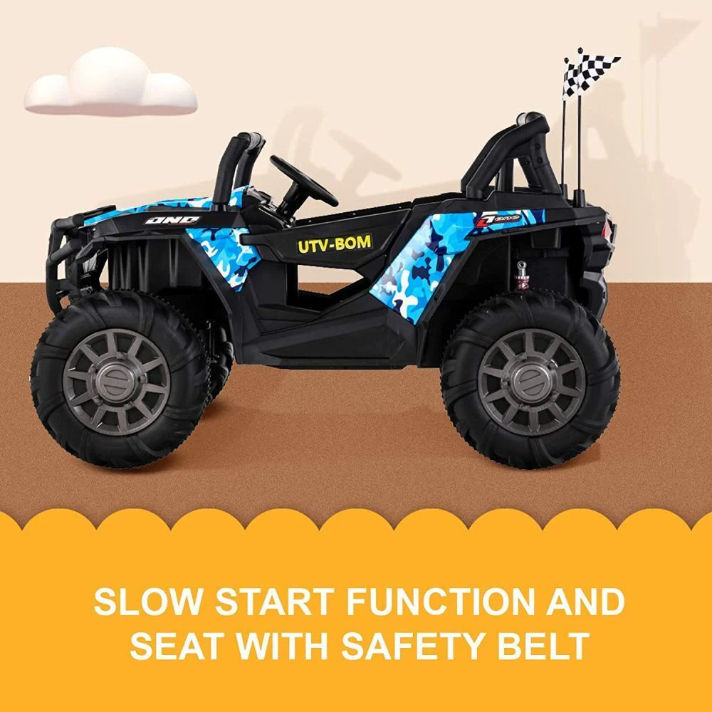 Uenjoy 12V Electric Off-Road UTV Ride-On Car for Two, Realistic Truck Design - Image 3