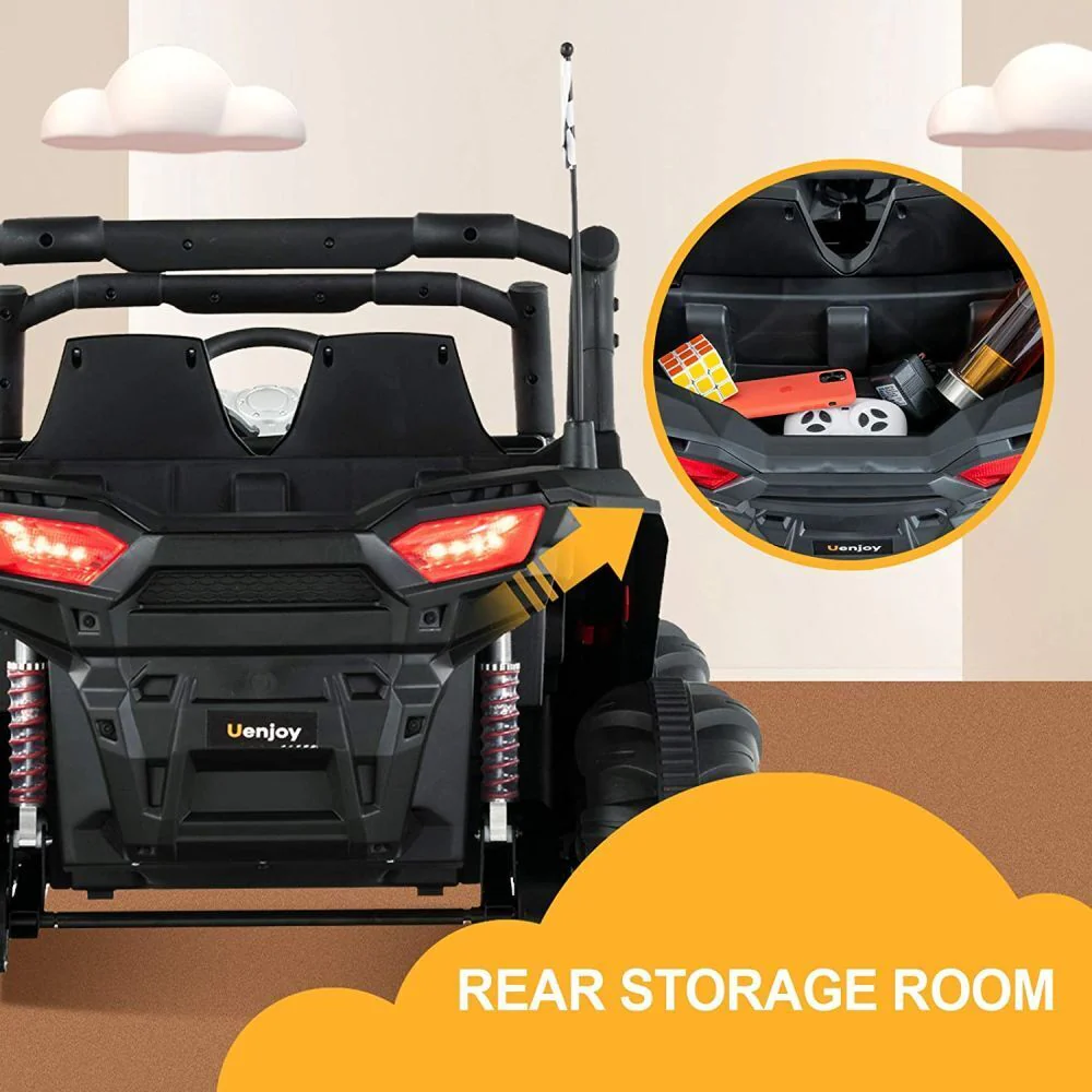 Uenjoy 12V Electric Off-Road UTV Ride-On Car for Two, Realistic Truck Design - Image 4