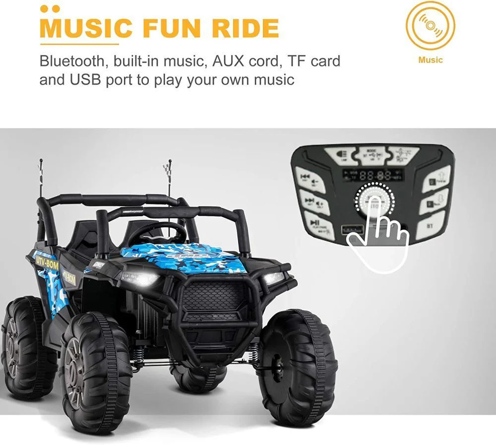 Uenjoy 12V Electric Off-Road UTV Ride-On Car for Two, Realistic Truck Design - Image 5