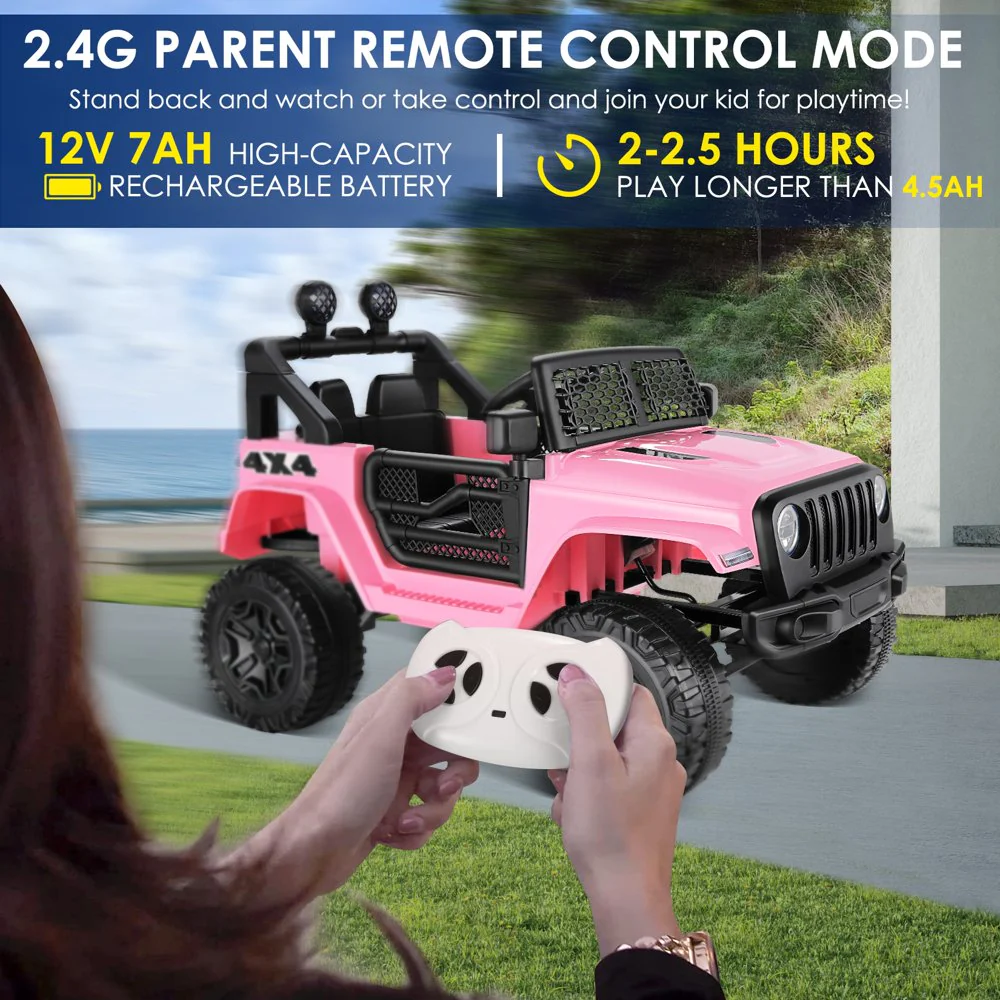 Ultimate Fun Ride-On Truck for Kids: Remote Control, Music, Suspension, LED Lights - Image 6