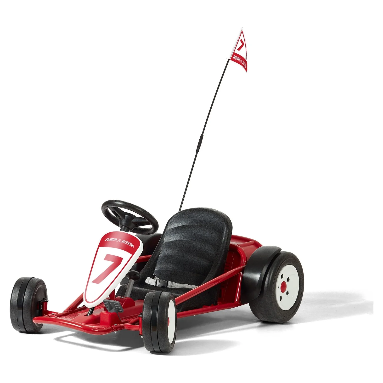 24-Volt Battery-Powered Outdoor Ride-On Go-Kart Toy for Ages 3-8 with Max Speed - Image 3