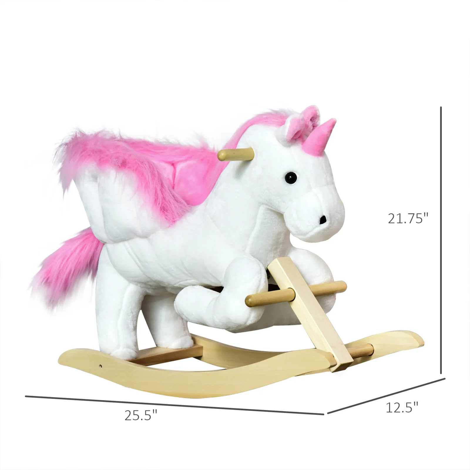 Deluxe Unicorn Rocking Horse Toy for Kids with Lullaby Music - Image 3