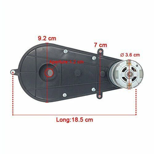 Universal 30000 RPM High Speed Power Drive Motor Gearbox for Kids Ride-On Car - Image 3