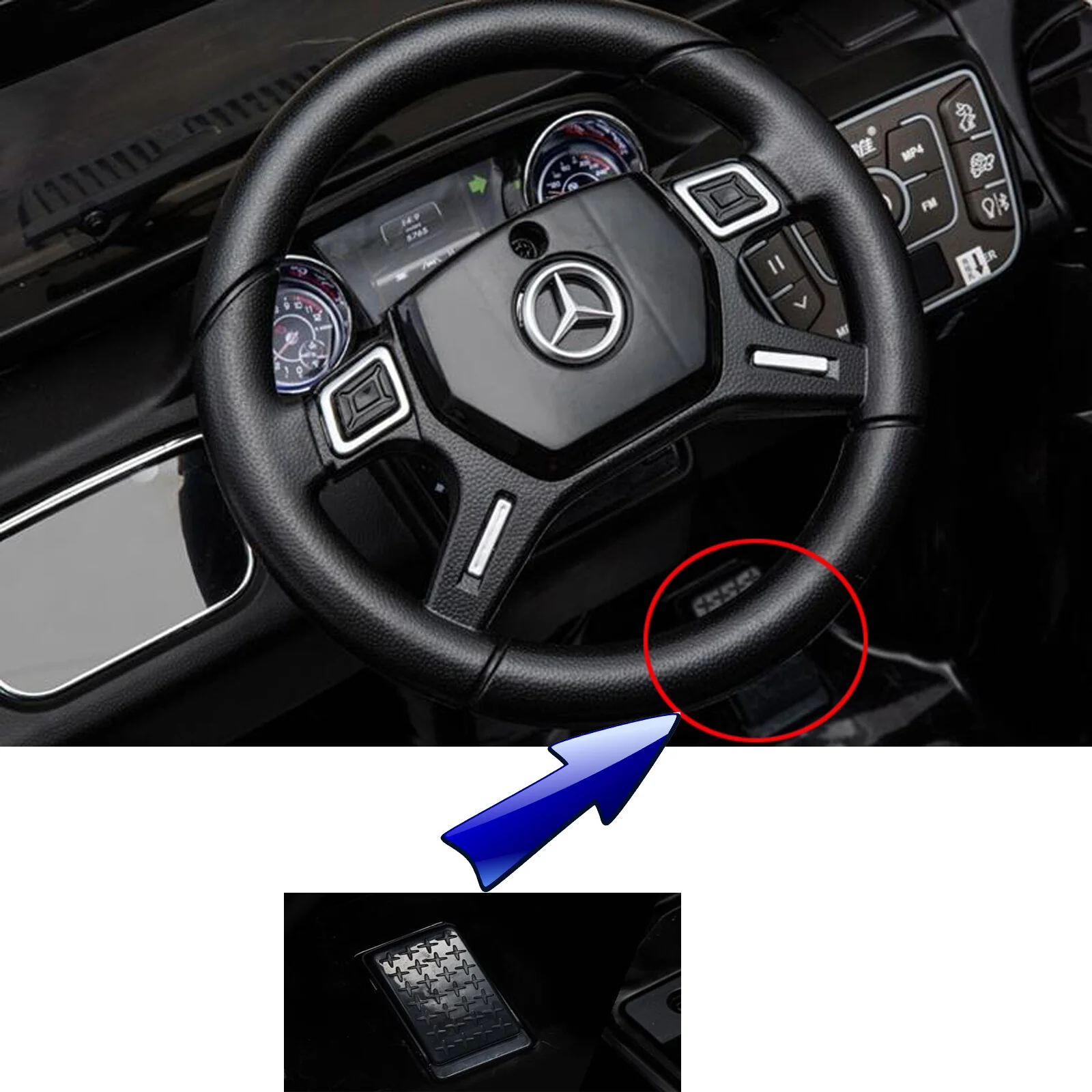 Universal 6V/12V Electric Ride-On Car Power Pedal Switch for Kids and Children - Image 4
