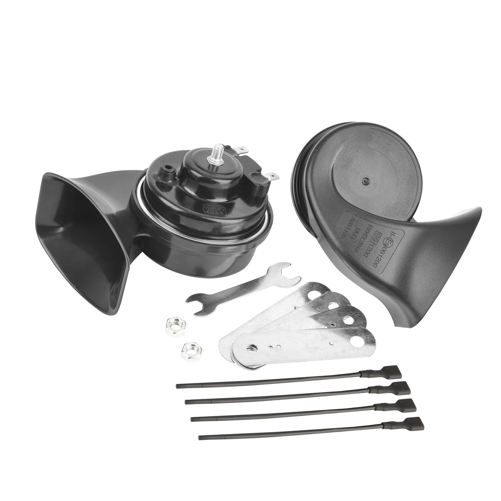 Universal Car Horn Upgrade Kit 12V Dual Tone High Low Snail Horn Loud Waterproof