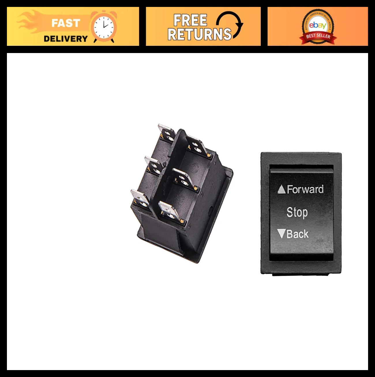 Dual Direction Switch 6-24V for Electric Ride-On Toys - Set of 2 Replacement Parts