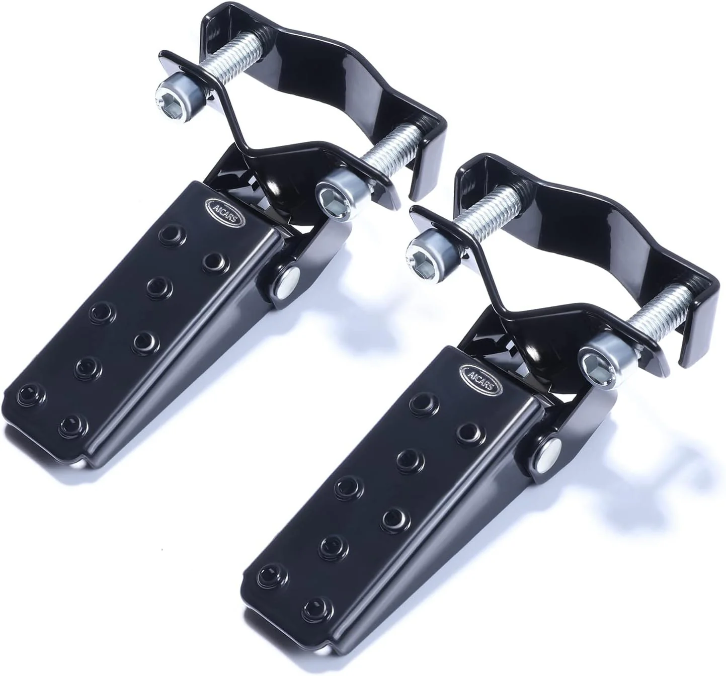 Universal Folding Motorcycle Foot Pegs Pedals Compatible with Mini Bikes and ATVs - Image 9