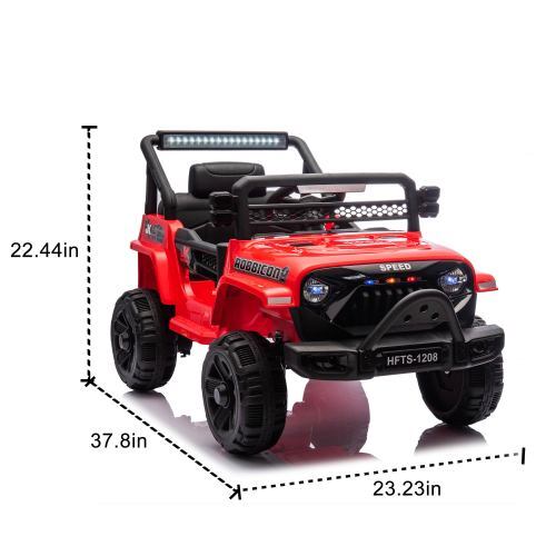 12V Kids Electric Ride-On Car with Power Wheels and LED Lights - Image 2