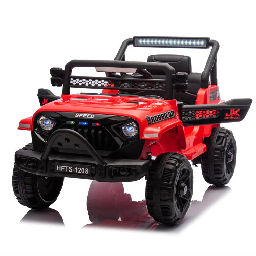 12V Kids Electric Ride-On Car with Power Wheels and LED Lights - Image 6