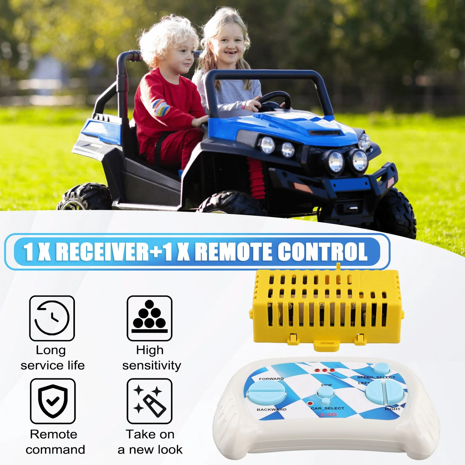 Children's Electric Car with 24V 2.4G Remote Control and Receiver Box - Image 6
