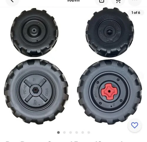 Upgrade Your Ride with the Peg Perego Ground Force Ground Loader Wheel Pack in Black