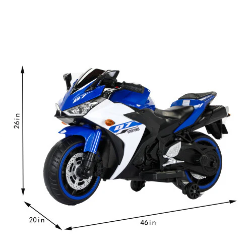 12V Electric Kids Ride-On Dirt Bike with Training Wheels for Children - Image 5