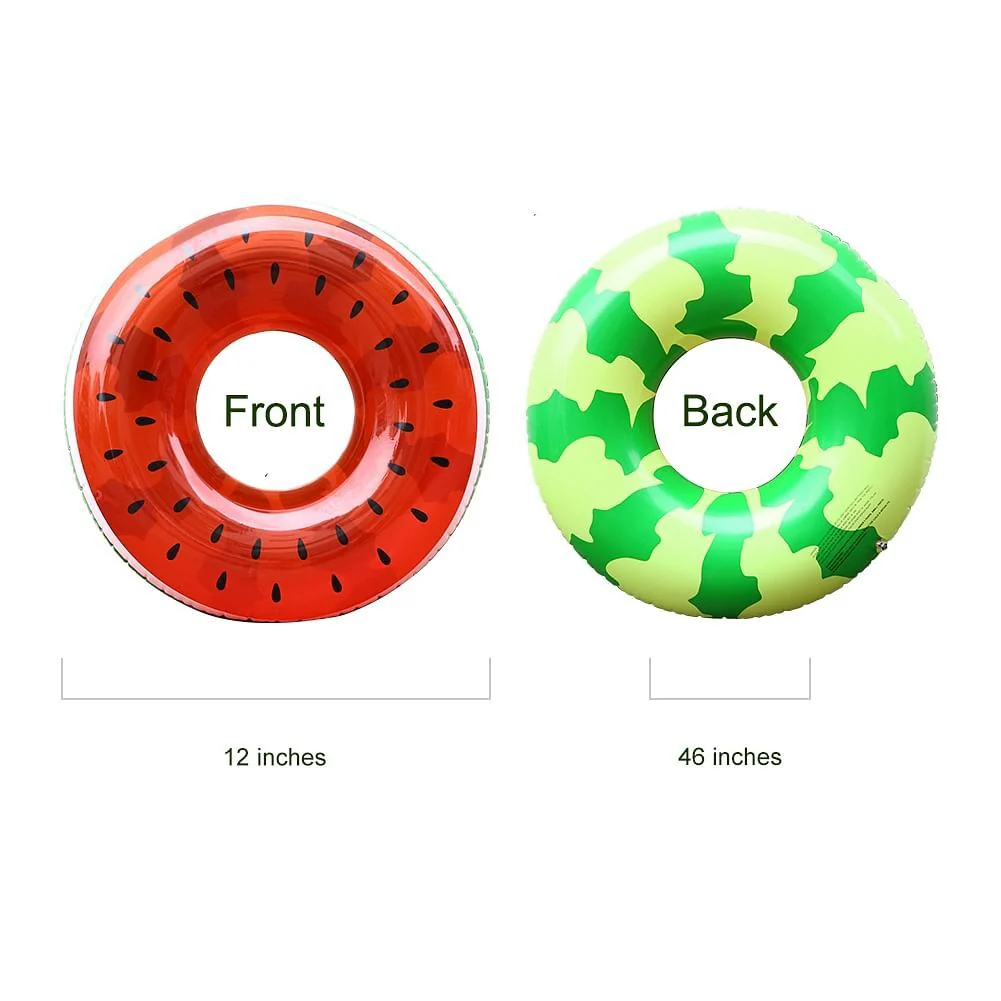 Giant Inflatable Watermelon Pool Float Raft for Kids Swimming and Play - Image 7