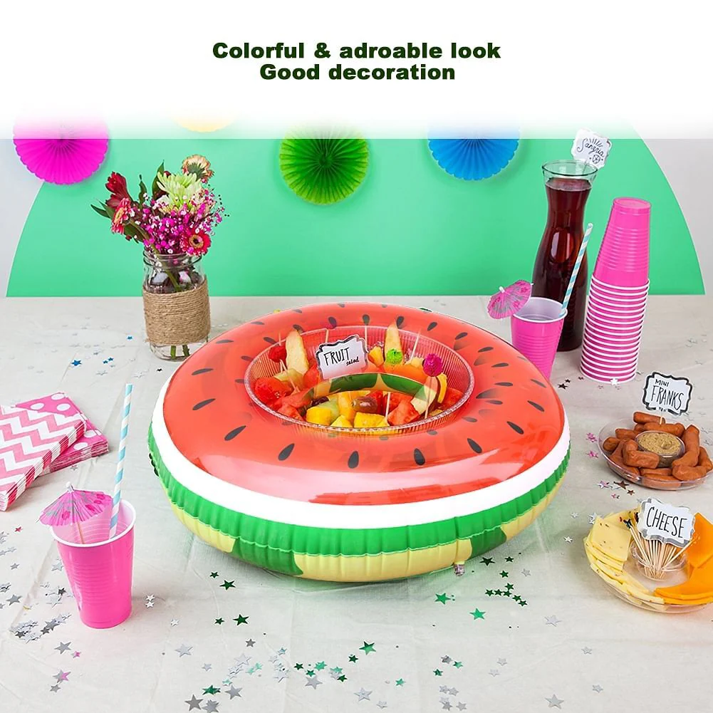 Giant Inflatable Watermelon Pool Float Raft for Kids Swimming and Play - Image 9