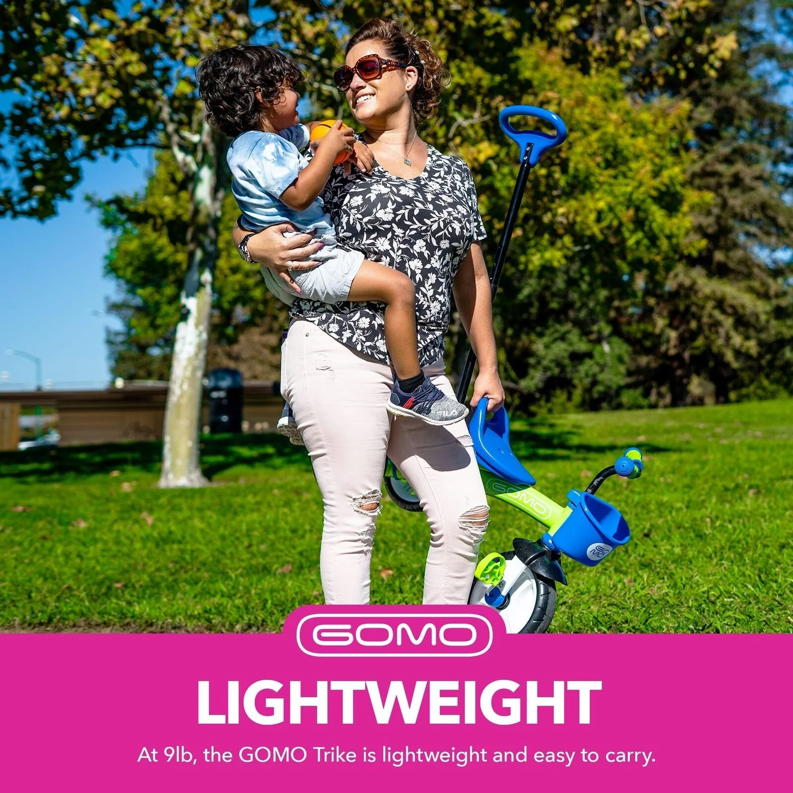 Versatile GOMO Tricycles for Toddlers and Young Children, with Large Wheels for Easy Riding - Image 7