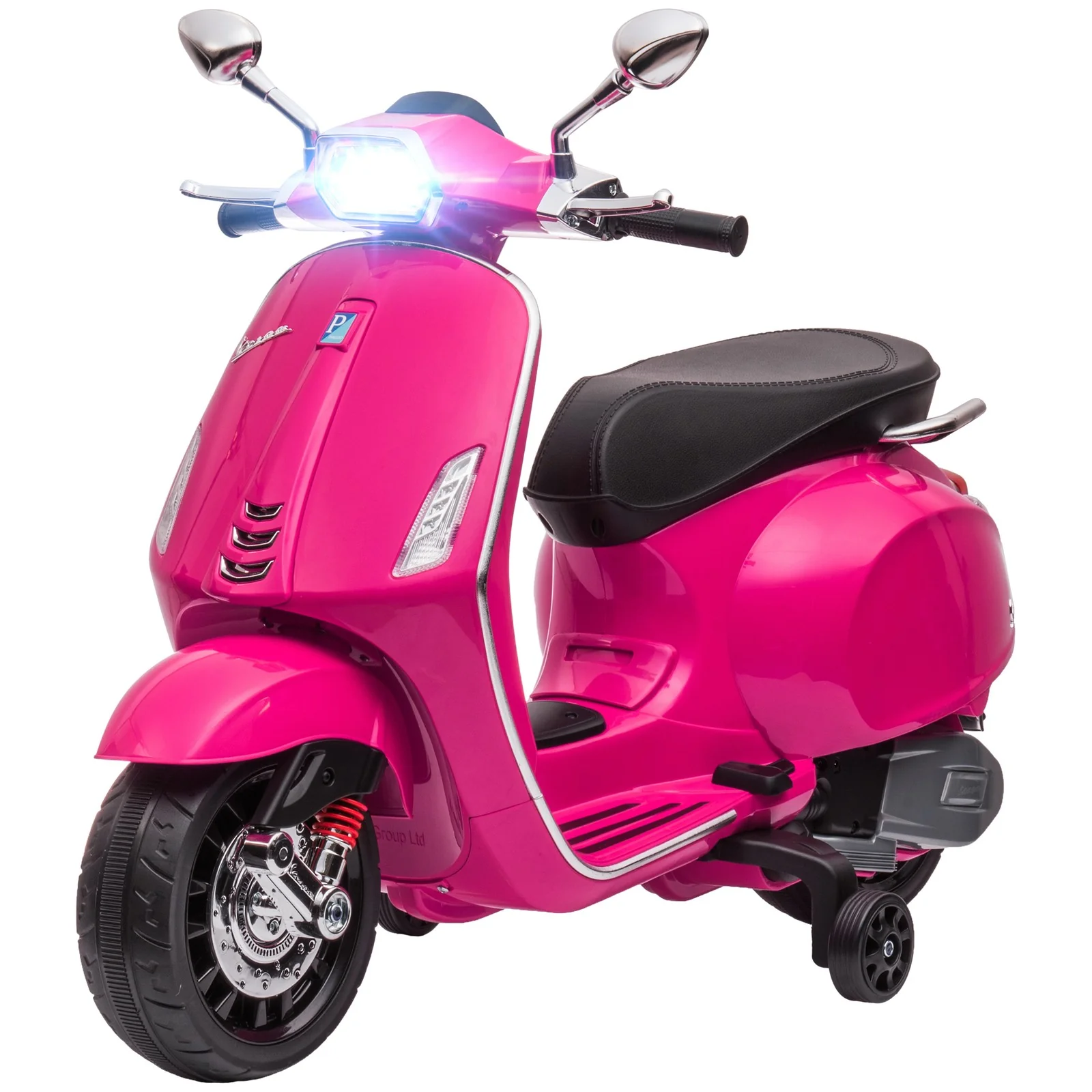 Licensed Pink Electric Kids Motorcycle with Music and FM Radio - Image 4