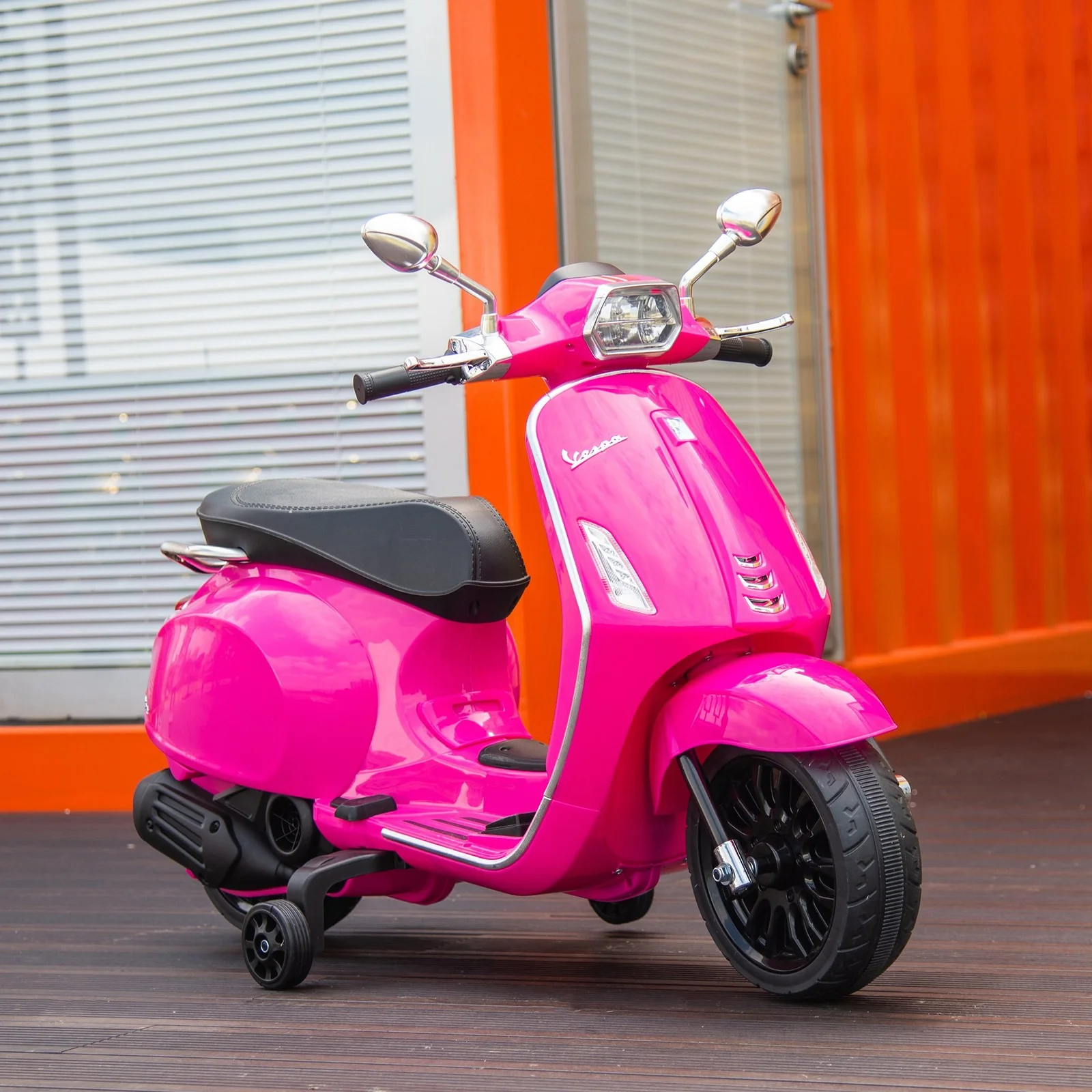 Licensed Pink Electric Kids Motorcycle with Music and FM Radio - Image 9