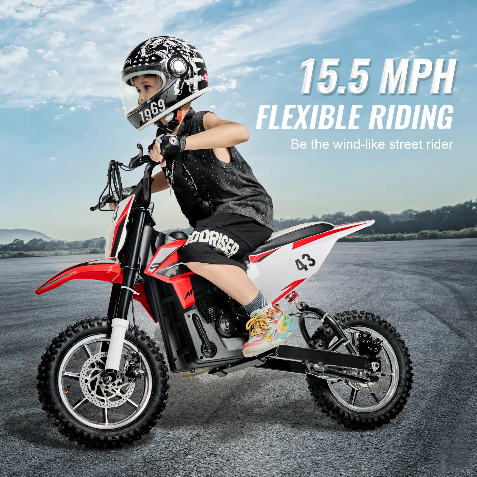 36V Electric Ride-On Motorcycle for Kids with LED Lights, Suitable for Ages 14+ - Image 3