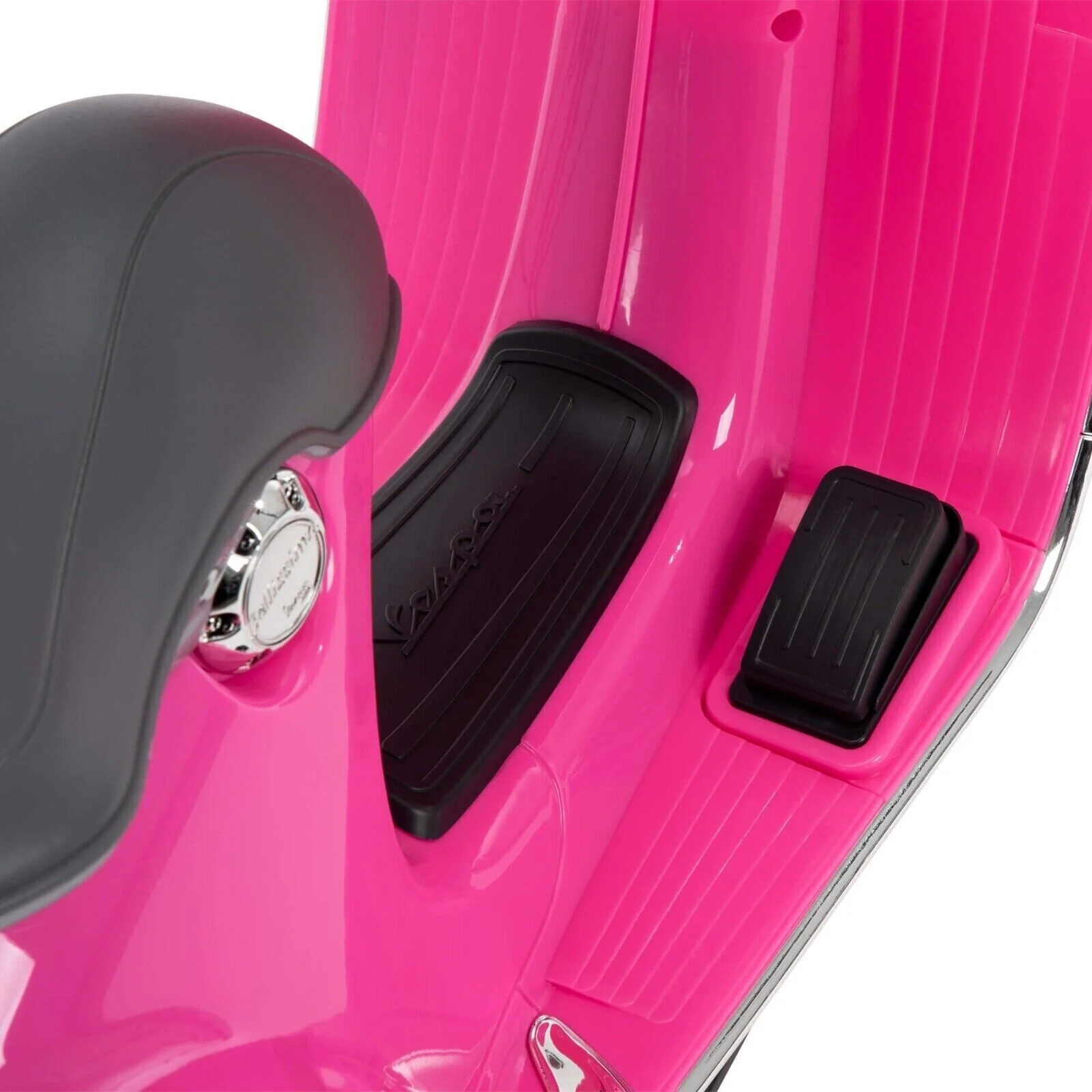 Vibrant Pink 6V Vespa Electric Scooter for Kids Ages 3-7 - Image 3