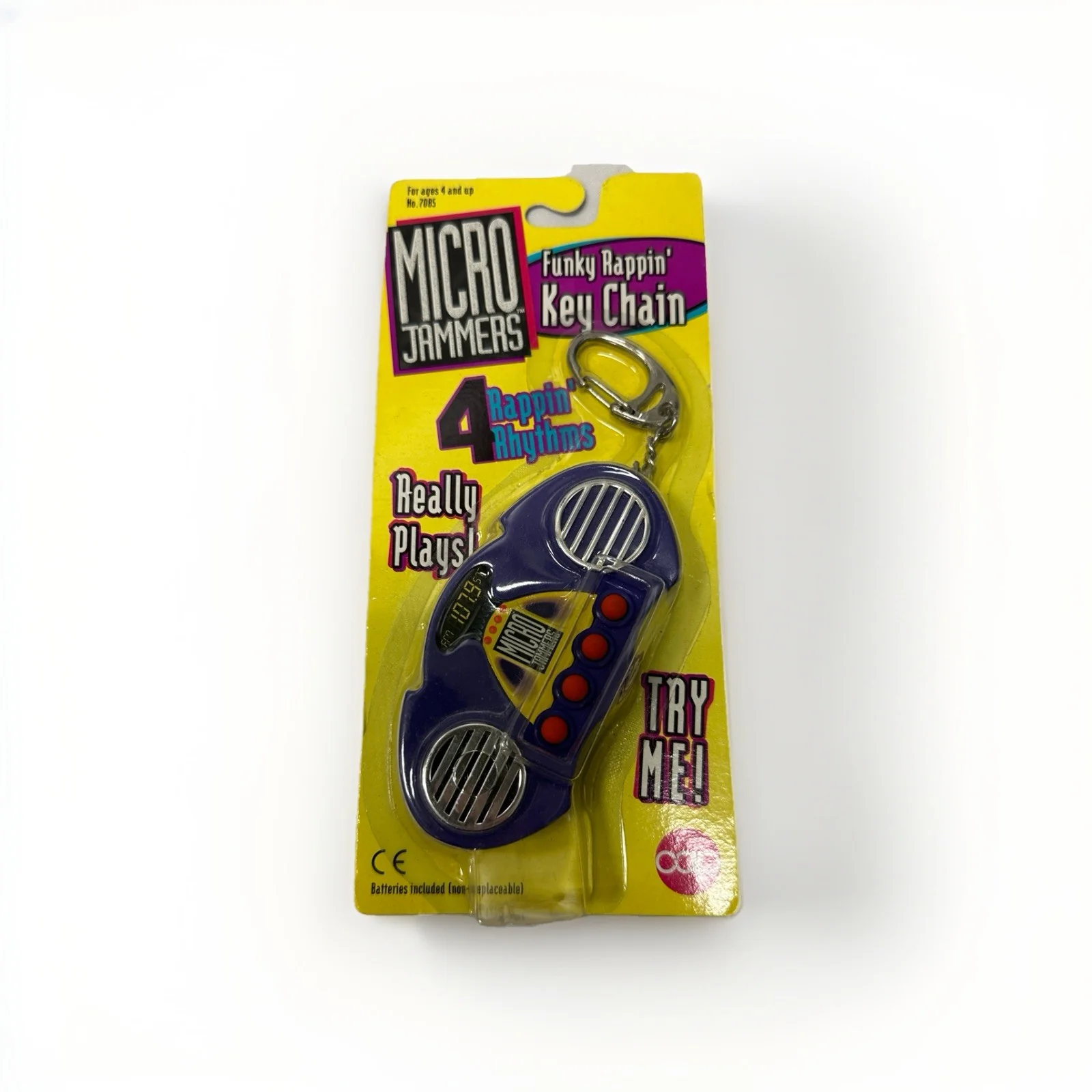 1995 Micro Jammers Funky Rappin’ Key Chain Toy by CAP Toys - Brand New Sealed