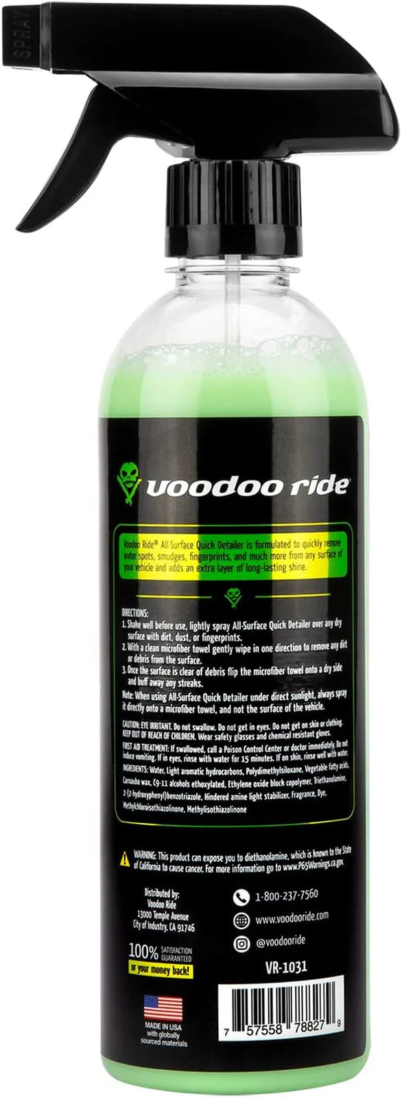 VR-1031 All-Surface Quick Detailer with Streak-Free Formula Enhancing Color and Shine - Image 2