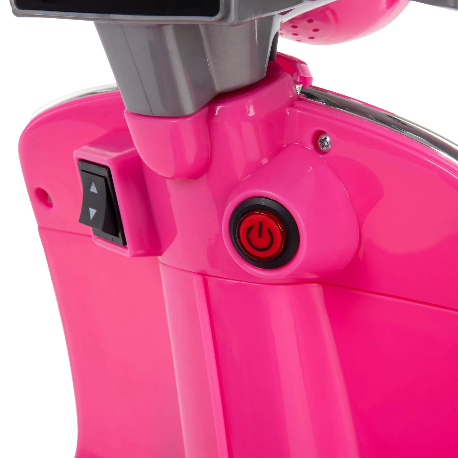 Vroom into Fun with the Huffy 6V Vespa Electric Scooter for Kids in Pink - Image 4