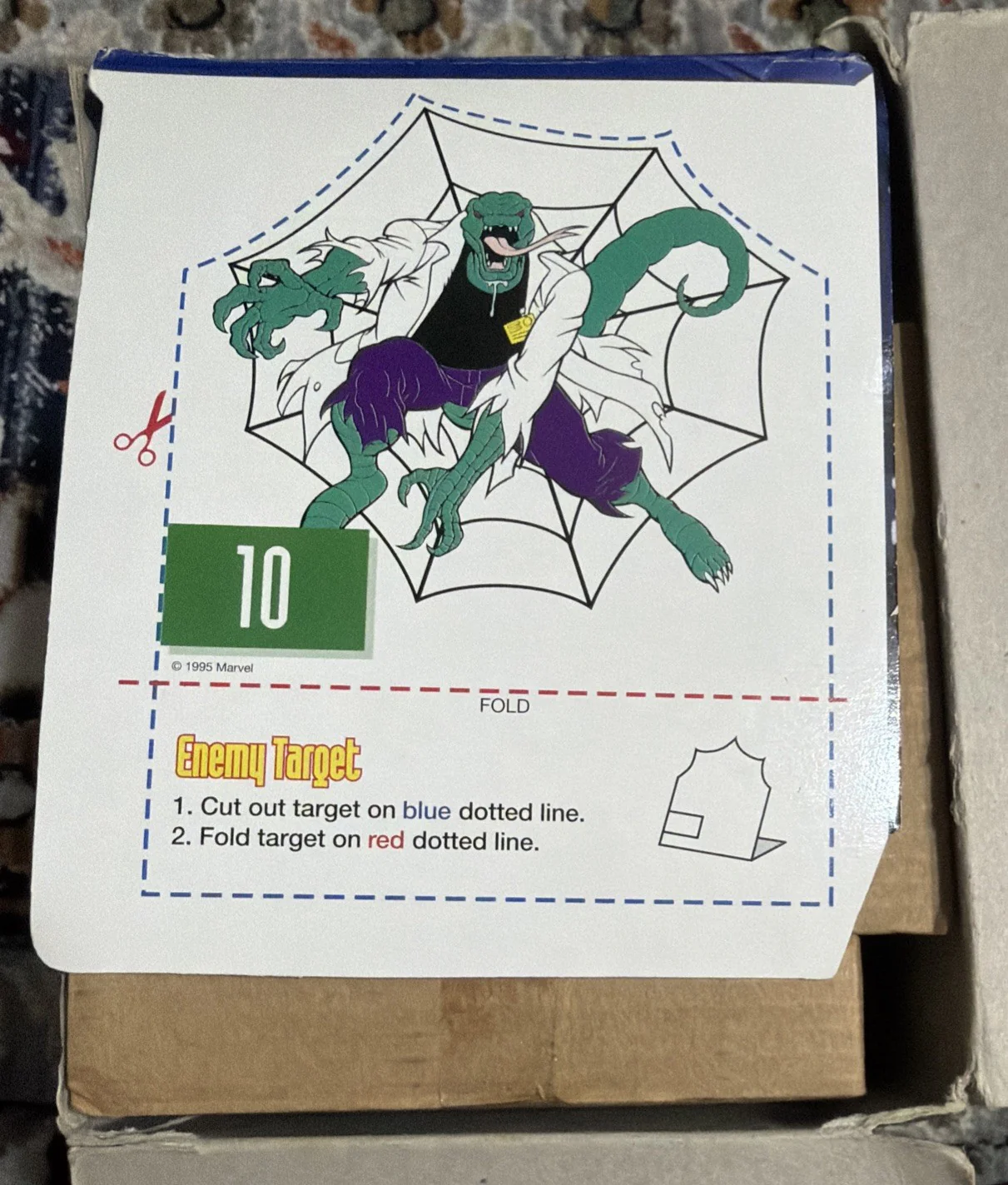 1995 Milton Bradley Marvel Spider-Man Foam Disc Space Shooter Target - Image 10