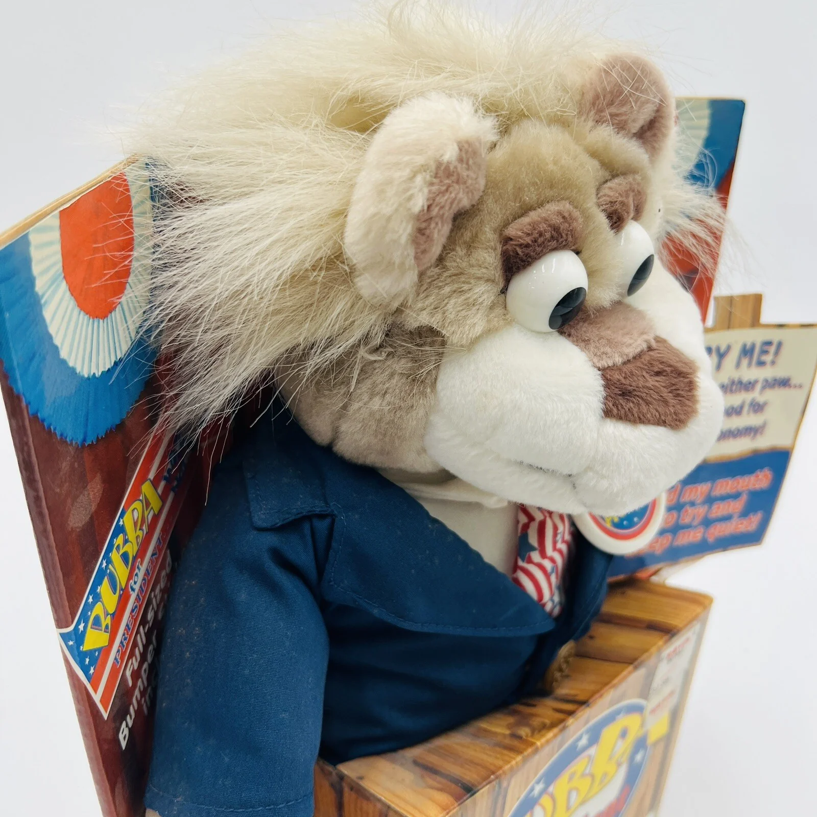 Retro Bubba Presidential Talking Plush Bear by Mattel - Image 2