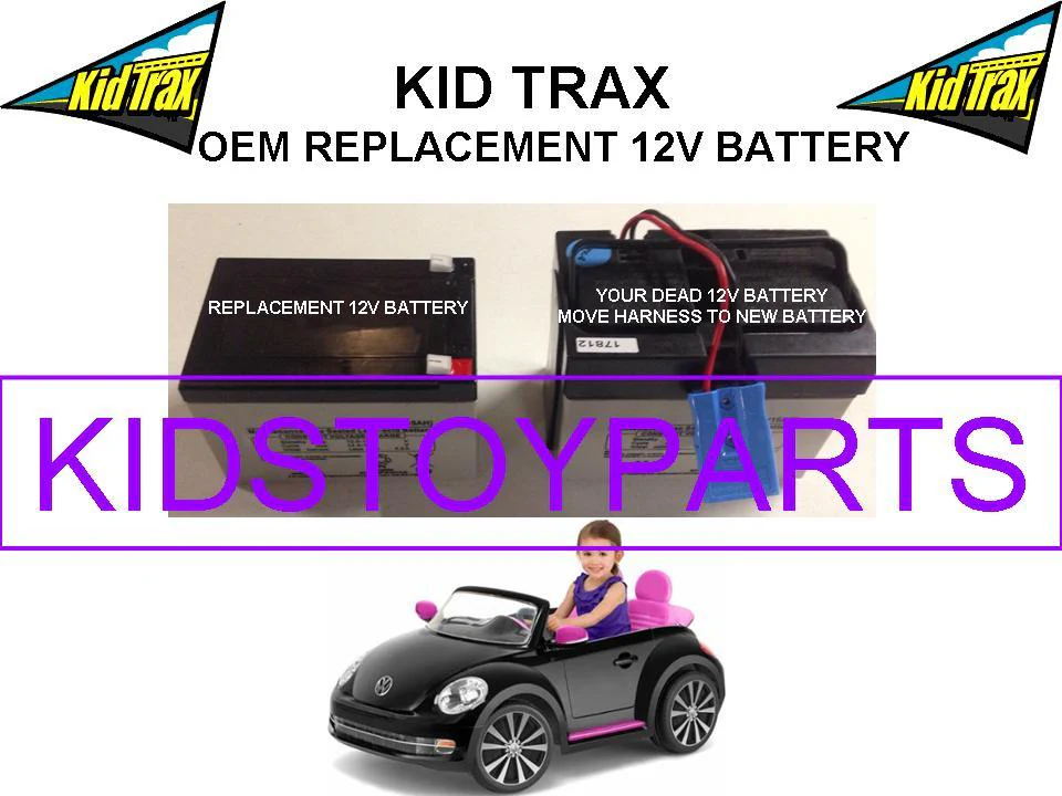 12 Volt Lead Acid Replacement Battery for VW Beetle Kid Trax Vehicle