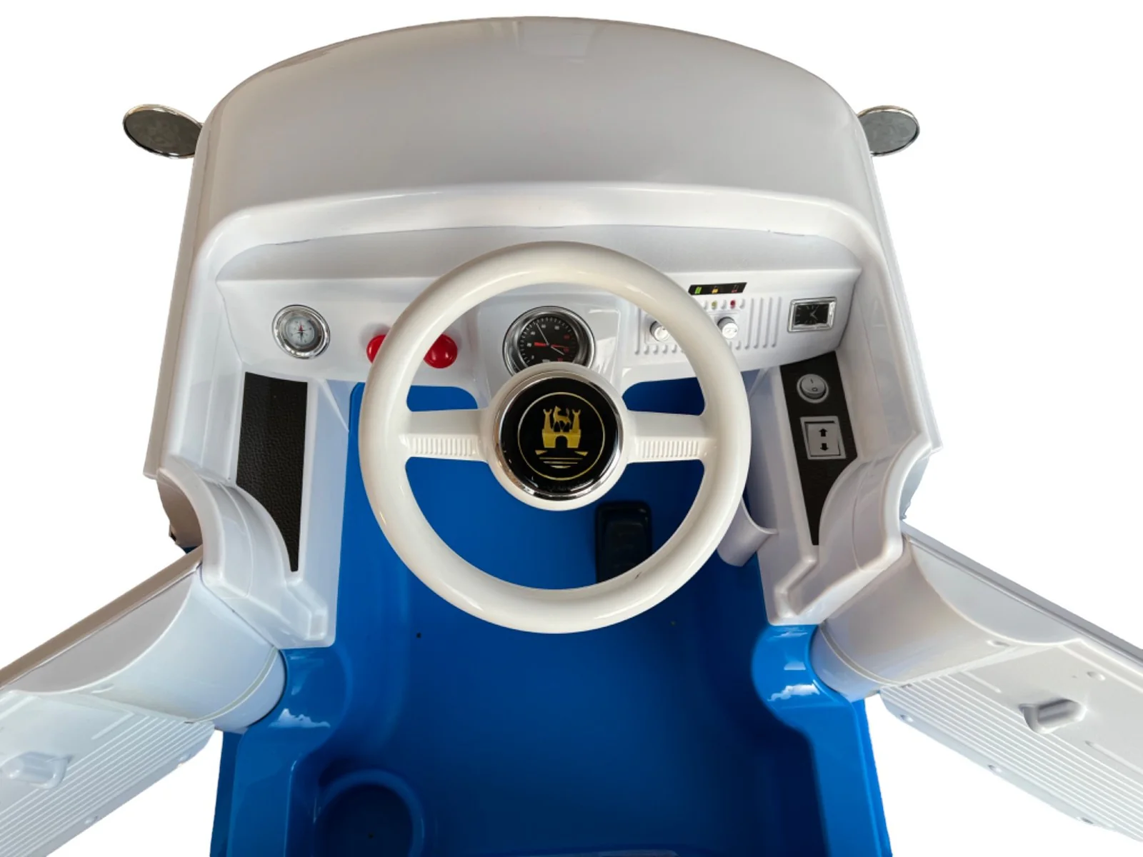 ROLLPLAY Blue VW T1 Bulli Kids Electric Vehicle - Image 10