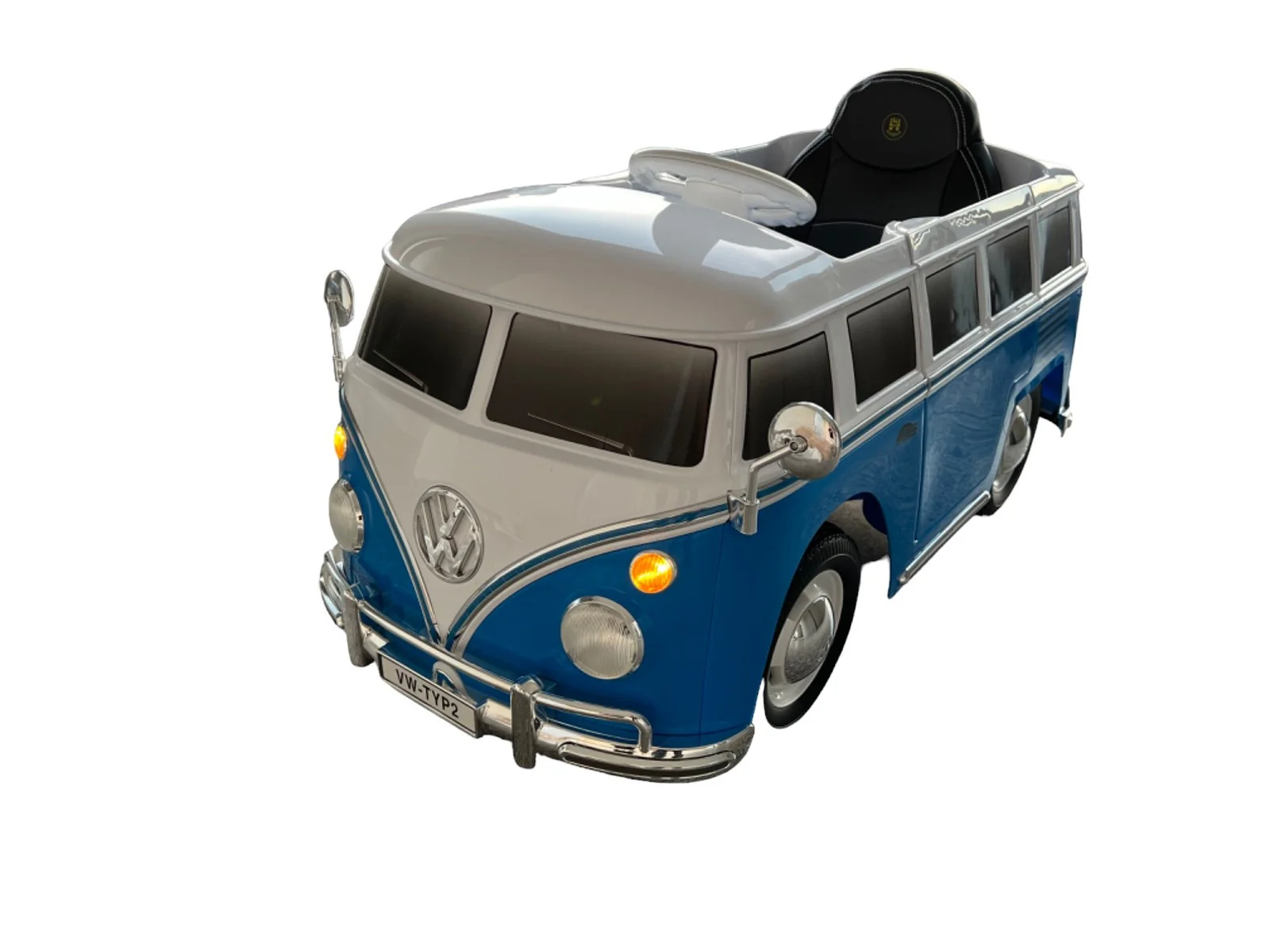 ROLLPLAY Blue VW T1 Bulli Kids Electric Vehicle - Image 8