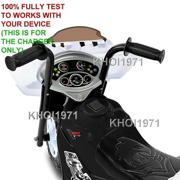 AC Adapter Charger for Kid Motorz Little Patrol Motorcycle Model 0296 - Image 4