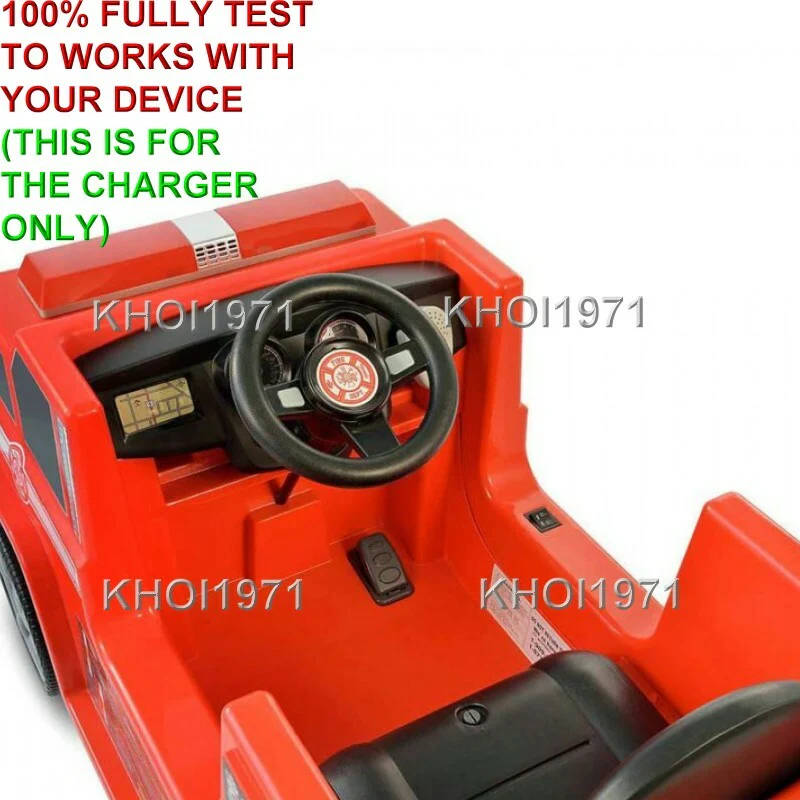 6V AC Wall Charger Adapter for Kid Motorz Fire Truck Engine Ride-On Toy - Image 2
