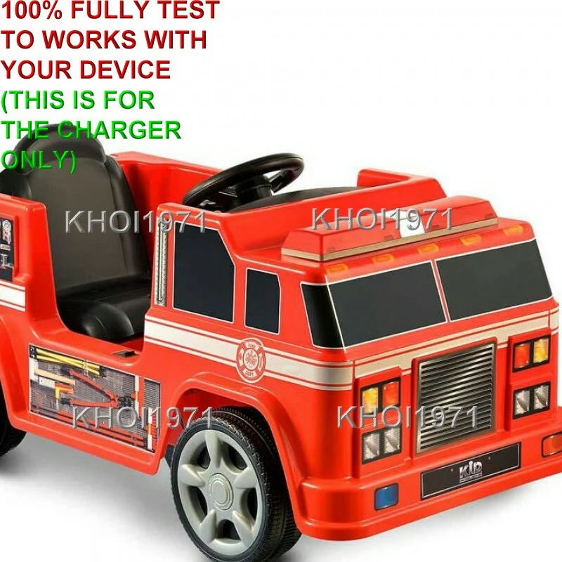 6V AC Wall Charger Adapter for Kid Motorz Fire Truck Engine Ride-On Toy - Image 3