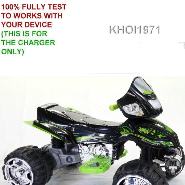 12V Wall Charger AC Adapter for Black and Green Trim Monster Trax ATV Quad Ride-On Toy - Image 2