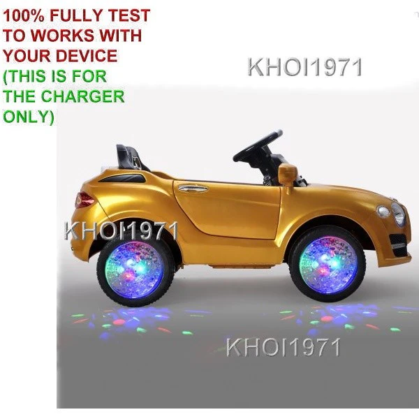 AC Wall Charger Adapter for Kids Ride-On Car with Remote Control, Gold, Model TY564944 - Image 3
